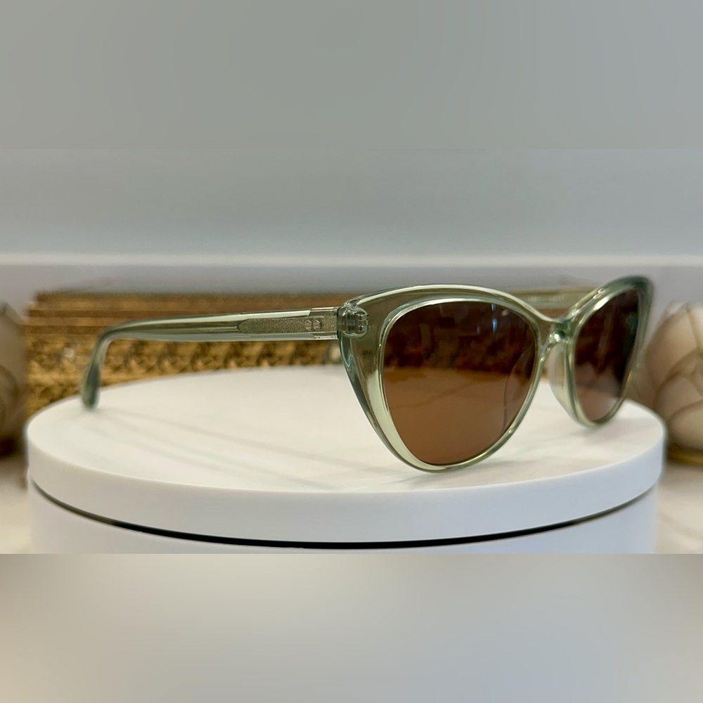 Silver Lining - NYC - Seaglass-Colored - Handcrafted Sunglasses Amber Lenses EUC